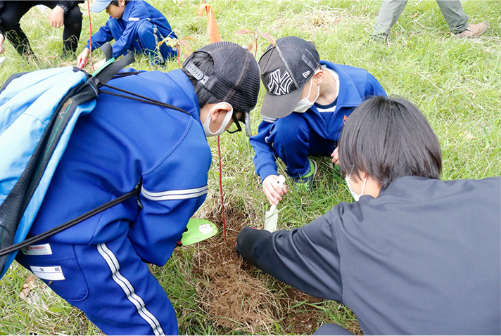 里山再生プロジェクトの様子